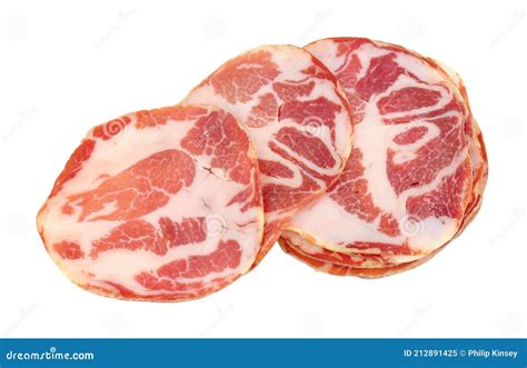 Coppa Dry Cured Meat Slices Stock Image Image Of Savoury Cured