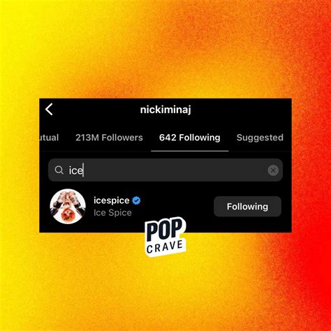 Pop Crave On Twitter Nicki Minaj Has Followed Back Ice Spice On