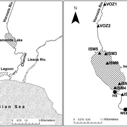 Map Of The Study Area The Fish Fauna Sampling Stations Are Marked As