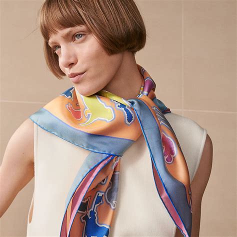 Caracteristick double face scarf 90 Hermès Hong Kong SAR