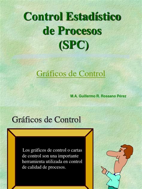 1 Control Estadistico De Procesos Spc Estadísticas Ciencia General