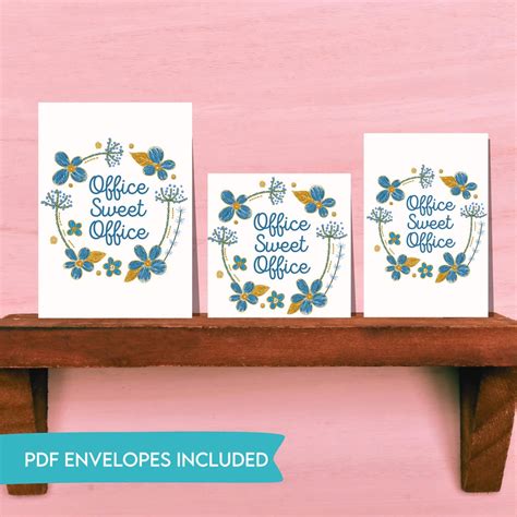 office sweet office printable card digital  funny card