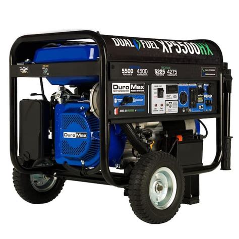 DUROMAX 5500 4500 Watt Dual Fuel Electric Start Gasoline Propane