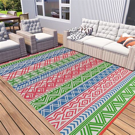 Tapis D Ext Rieur Imperm Able X M Tapis De Patio Portable