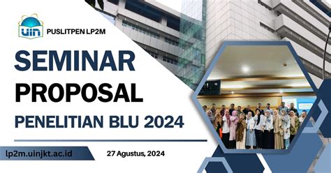 PENGUMUMAN CALON NOMINEE PENELITIAN BLU UIN SYARIF HIDAYATULLAH JAKARTA