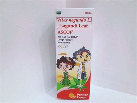 Ascof Kids 300mg Ponkan Syrup 60ml Lazada Ph