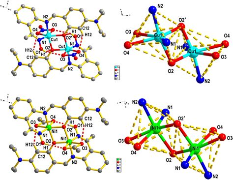 Crystal Structures Intramolecular Hydrogen Bonds And Coordination Download Scientific Diagram