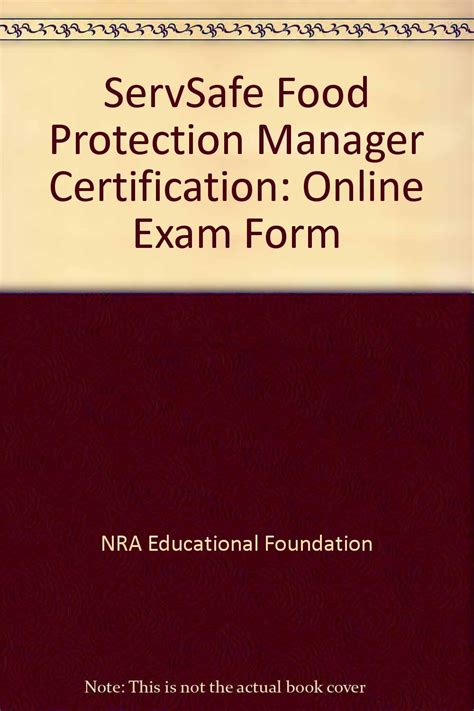 Servsafe Food Protection Manager Certification Online Exam Form Nra