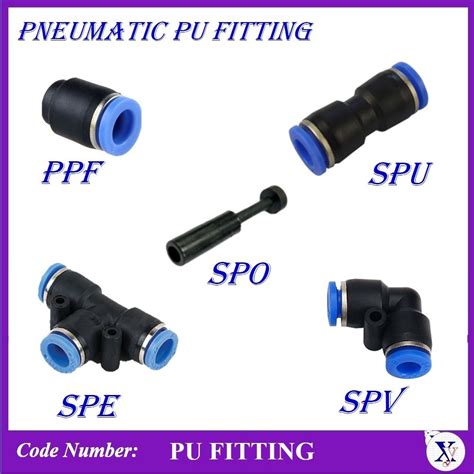 Ppf Spe Spo Spu Spv Per Pc Pneumatic Fitting Push In Fitting