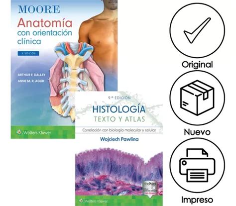 Pack Moore Anatomía Ross Histología Originales