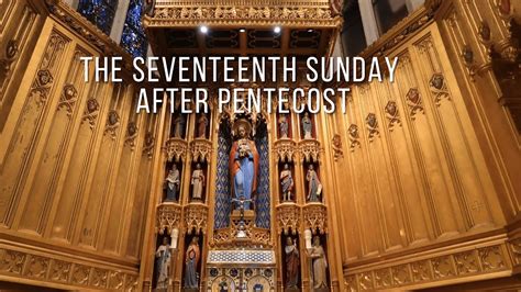 The Seventeenth Sunday After Pentecost St Luke S Episcopal Church