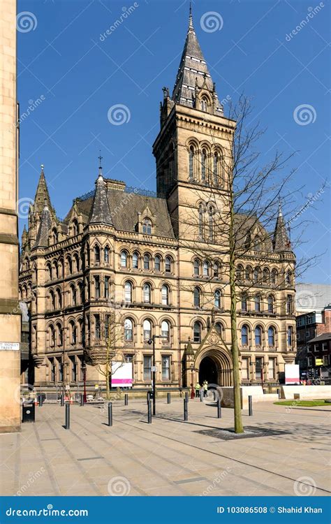 Manchester Town Hall England Stock Photo Image Of Buildings Square