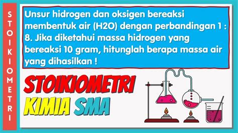 Unsur Hidrogen Dan Oksigen Bereaksi Membentuk Air H2O Dengan