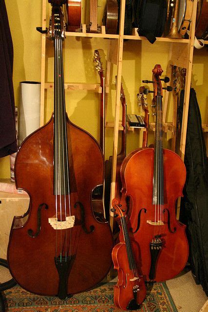 1 4 Bass Cello And Violin Violin Orchestra Music Cello