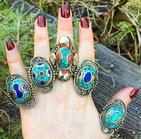 All These Amazing Nepalese Rings Are In Our January Sale ॐ Ohmboho