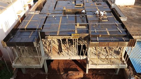 Slab Work And Shuttering Work Of Apartment Top View Youtube