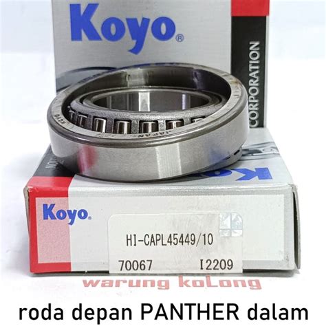 Jual BEARING L 45449 10 PANTHER RODA DEPAN DALAM 45410 KOYO JAPAN LAHER