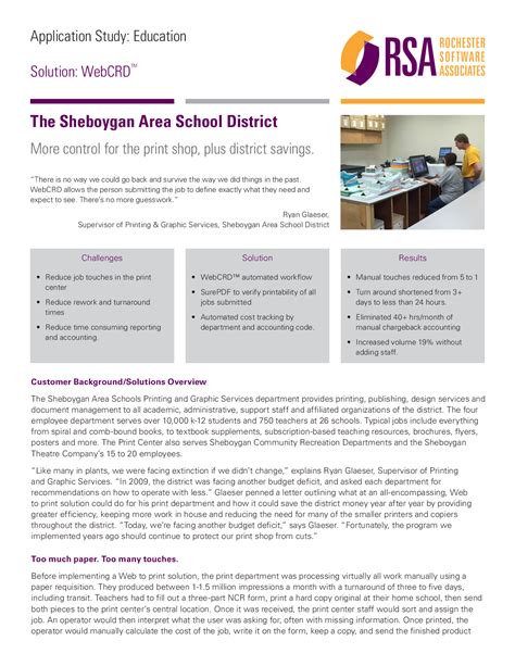 The Sheboygan Area School District