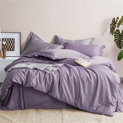 Amazon MILDLY 100 Long Staple Cotton Duvet Cover Set Queen Size