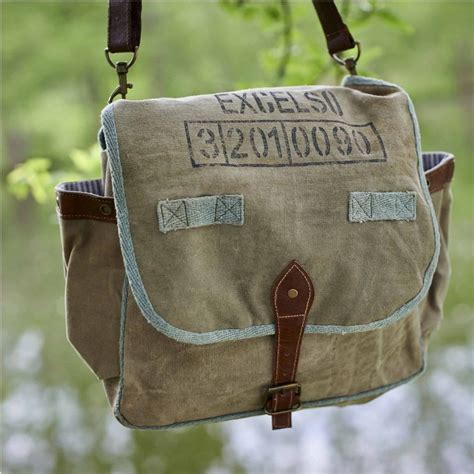 Vintage Canvas Mail Bag Canvas Crossbody Bag Bags Canvas Bag