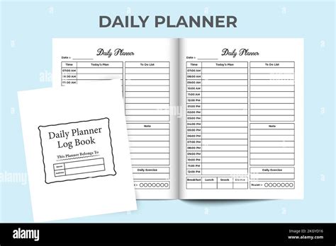 Kdp Interior Daily Planner Log Book Daily Routine Planner Notebook