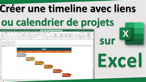 Créer Rapidement Une Timeline Ou Un Calendrier De Projet Sur Excel Avec