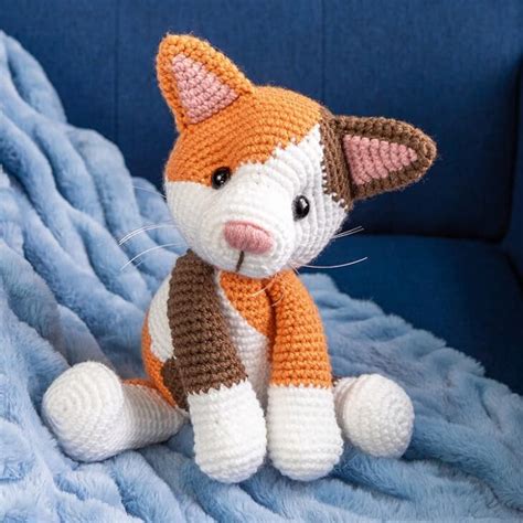 Free Cat Crochet Pattern Calico Tabby Siamese