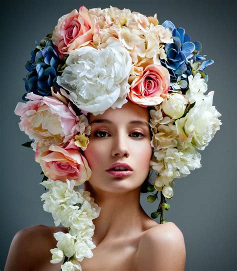 Floral Headdress Flower Headpiece Floral Headpiece