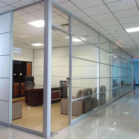 Aluminium Office Glass Partition Service At Rs 880 Sq Ft Aluminium