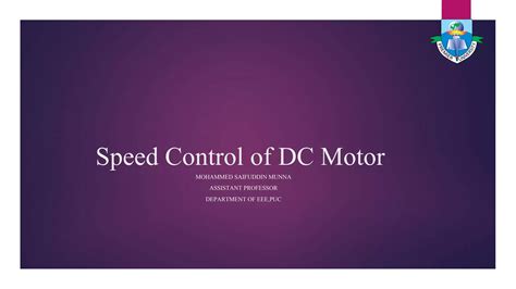 Speed Control Of Dc Motorpdf