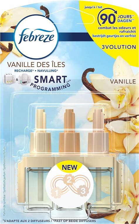 Febreze 3Volution Recharges Diffuseur Parfum Maison Électrique Vanille