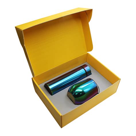 Набор Cofer Hot Box C G термос кофер гальванический желтый купить с логотипом на заказ в