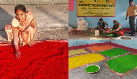 Women Are Making Herbal Gulal From Flowers Earning Lakhs Of Rupees