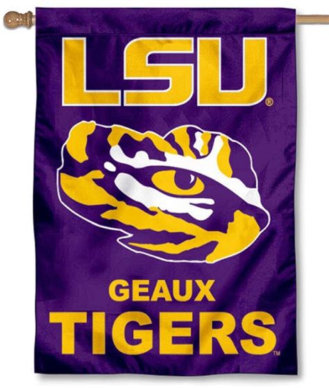 Lsu Tiger Eye Double Sided House Flag I Americas Flags