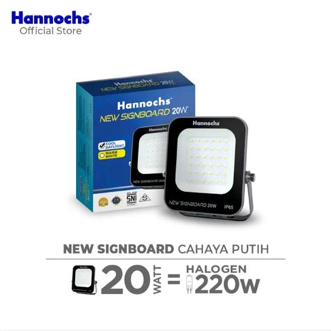 Jual Hannochs Lampu Sorot Led Flood Light New Signboard 20w Cahaya Putih Jakarta Pusat Jene