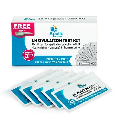 Buy Apollo Pharmacy LH Ovulation 5 Day Test Kit 1 Kit 19 Minutes