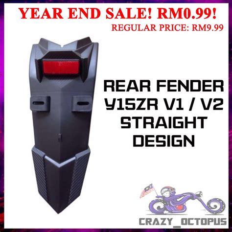 Offer Rear Fender Yamaha Y Zr V V Exciter Ekor Mudguard Plastic