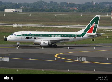 Alitalia Embraer 175 Regional Jet Stock Photo Alamy