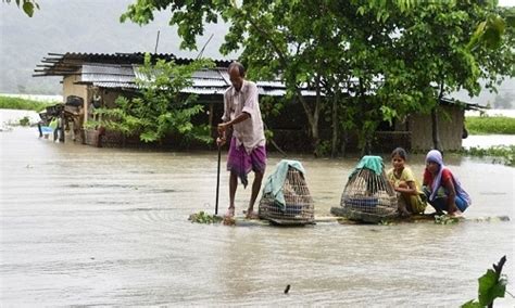 Assam Flood Situation Grim Over 3 5 Lakh Affected The Hitavada