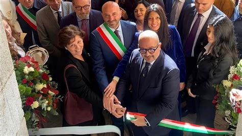 Buccino Inaugurato Dal Ministro Sangiuliano Il Museo Archeologico