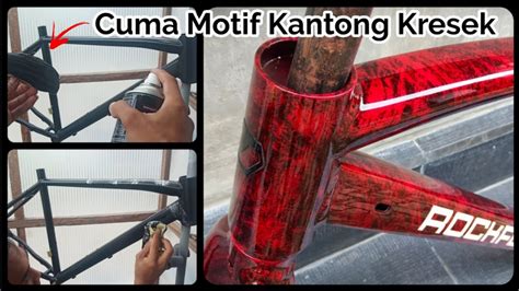 Modal Kantong Kresek Sepeda Jadi Keren Repaint Frame Sepeda United