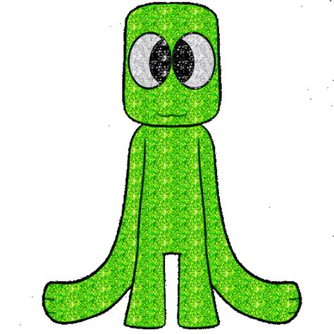 Glitter Green Rainbow Friends Roblox Green Monster Glitter