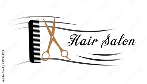 Hair salon logo, printable, Logo or any salon usages. Stock Vector ...