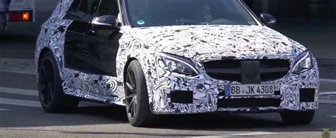 Mystery C63 AMG Estate Prototype Seen With Wider Fenders, Could Preview ...