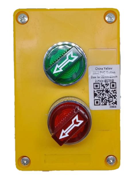 Illuminated Selector Switch Red 2 Position Green 2 Position 22mm 3A