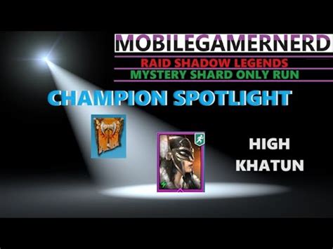 High Khatun Raid Shadow Legends F P Champion Spotlight Youtube