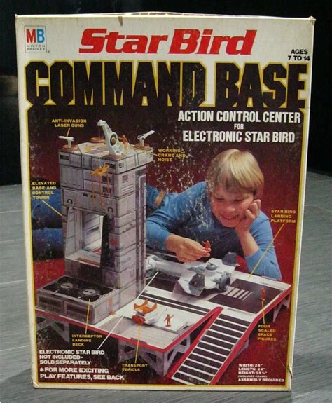 VINTAGE 1978 Milton Bradley STAR BIRD COMMAND BASE With Box Station Playset