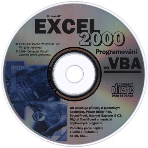 excel  programovani ve vba cd rom computer press