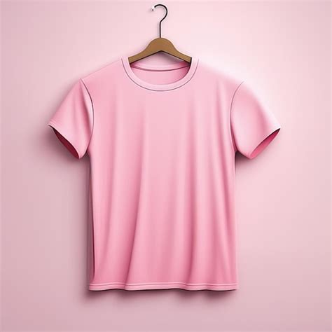 Premium Photo | Mockup clothing pink tshirt blank