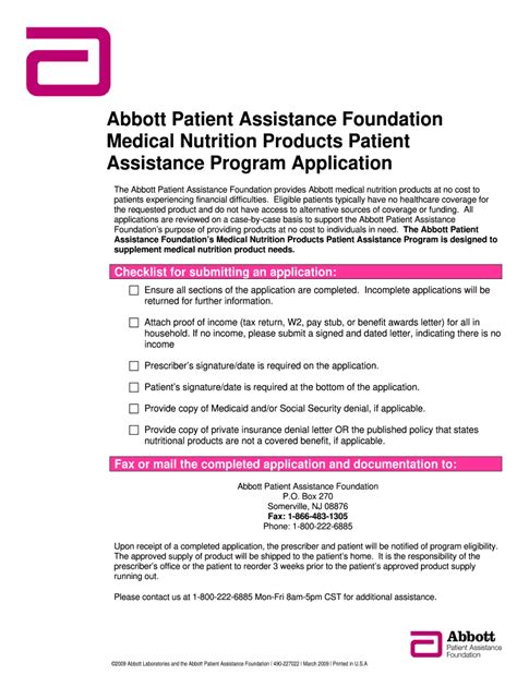 Abbott Patient Assistance Program Complete With Ease Airslate Signnow